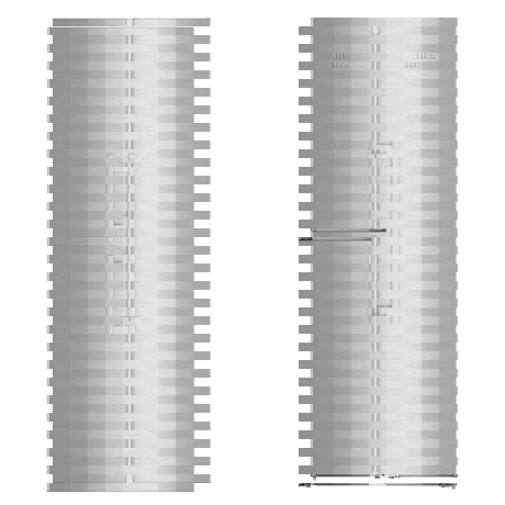 Side by side Liebherr SBSes 8483, 688 L, No Frost, BioFresh, Display electronic, SuperCool, Functie vacanta, IceMaker, Raft sticle, H 185 cm, Inox